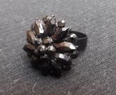 Anel Flor Preto
