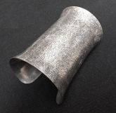 Bracelete Textura Prata Envelhecida